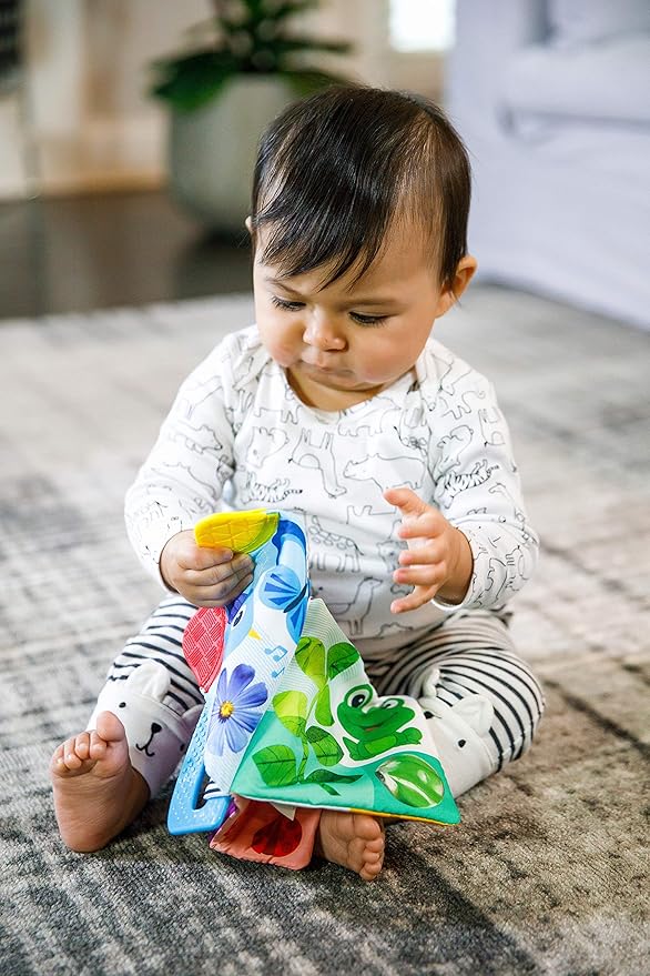 Baby Einstein Curious Explorers Teether Book Take-Along Toy, Ages Newborn +, Multicolored