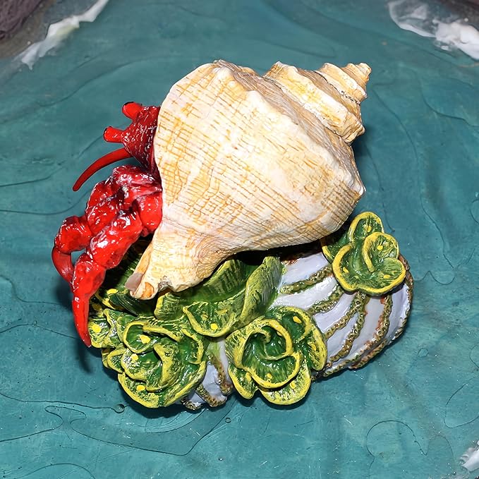 Gemini&Genius Hermit Crab Toys for Kids, Hermit Crab Action Figure, Hermitcrab Figurine Toy, Under The Sea Life Figure Educational Gifts, Displays Play Toys, Collection Toys for Kids Animal Lovers