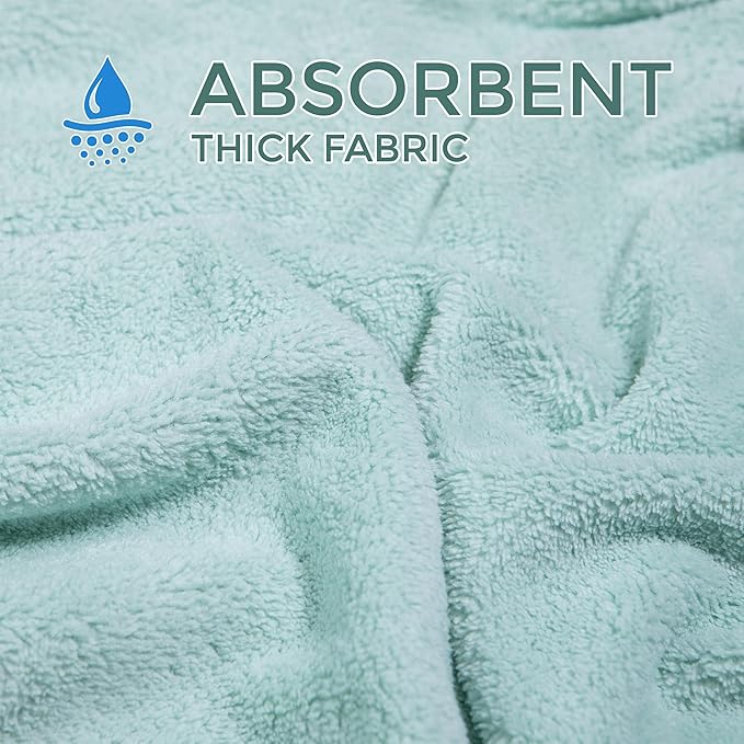 Ioly's Hooded Baby Bath Towels for Newborn Essentials 41" x 41" (Large) Kid Towel with Hood for Toddler Babies Infant Baby Towels with Hood Cosas para Bebes recien nacidos Baby Bath Items (Green)
