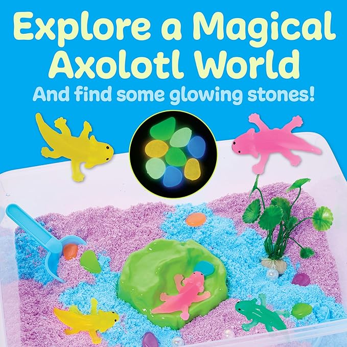 Creativity for Kids Sensory Bin: Axolotl | Hands-On Play with Wiggly Foam, Axolotl Figures & Tools | Encourages Fine Motor Skills, Creativity & Calm Play (Ages 3+)