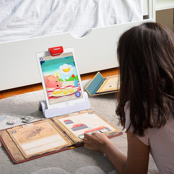 Osmo-Math Wizard and the Secrets of the Dragons for iPad-Ages 6-8/Grades 1-2-Measurement & Estimating-Curriculum-Inspired-STEM Toy Gifts for Kids,Boy&Girl-Ages 6 7 8 (Osmo Base Required)