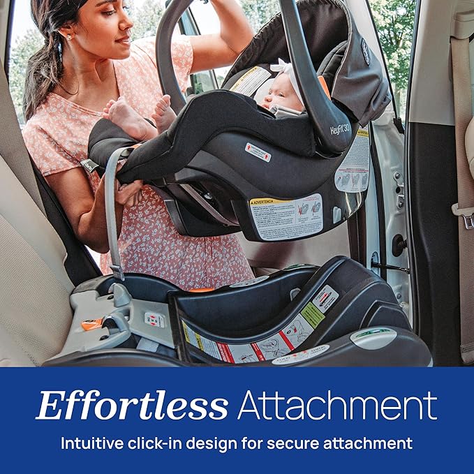 Chicco KeyFit Infant Car Seat Base, Stay-in-Car Rear-Facing Base, Anthracite/Grey