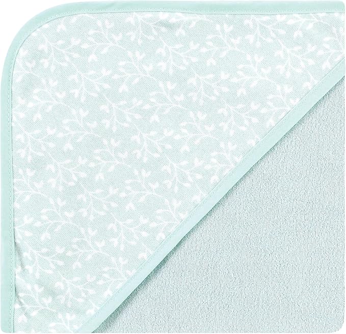 Hudson Baby Unisex Baby Cotton Rich Hooded Towels, Enchanted Forest, One Size