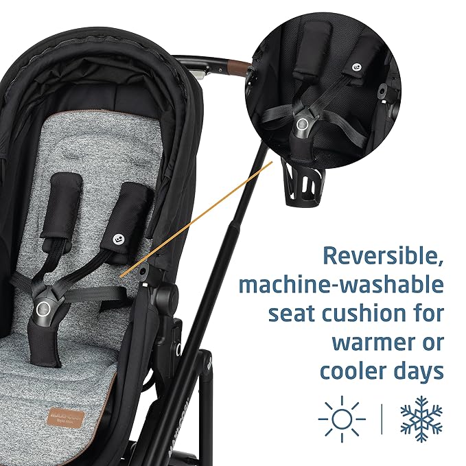 Maxi-Cosi Tayla™ Max Travel System, Baby Stroller and Car Seat Combo, Car Seat Stroller Combo, Onyx Wonder