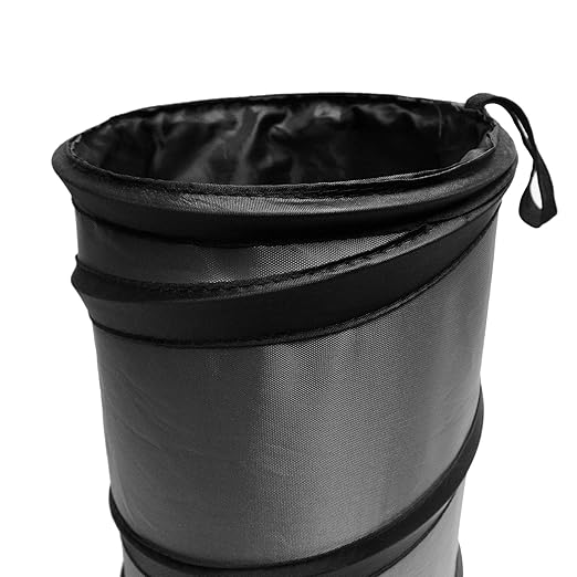 FH Group FH1120 Collapsible Trash Can (Black) Small with Gift - Universal for Cars Trucks and SUVs