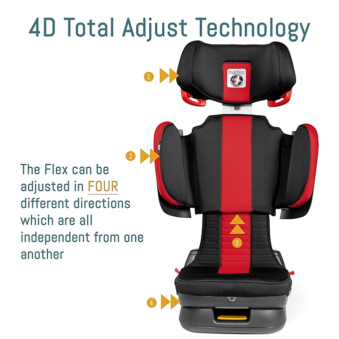 Peg Perego Viaggio Flex 120 - Booster Car Seat - for Children from 40 to 120 lbs - Made in Italy - Licorice (Black) & Viaggio Shuttle - Booster Car Seat - for Children from 40 to 120 lbs