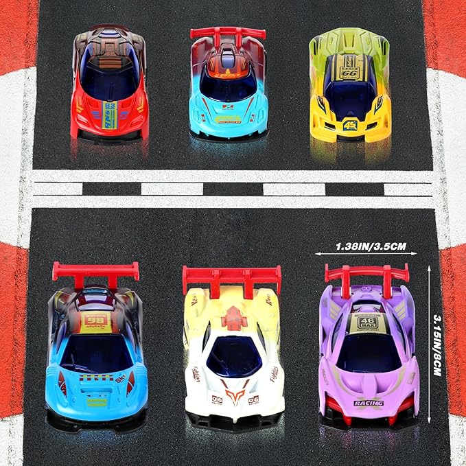 HyDren 3 Pcs Color Change Cars Vehicles in Water Color Changing Bath Car Goodie Bags Fillers Gift for Themed Party Favors (Retro)