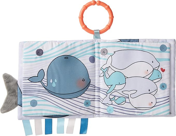 Janod Kaloo My First The Sad Whale Activity Book with Soft Cloth Pages and Textured Shapes- Learn About Feelings Ages 0+