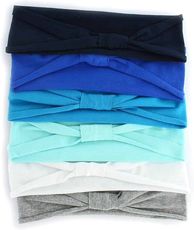 Jersey Knit Cotton Baby Headbands, Infant Size Packs