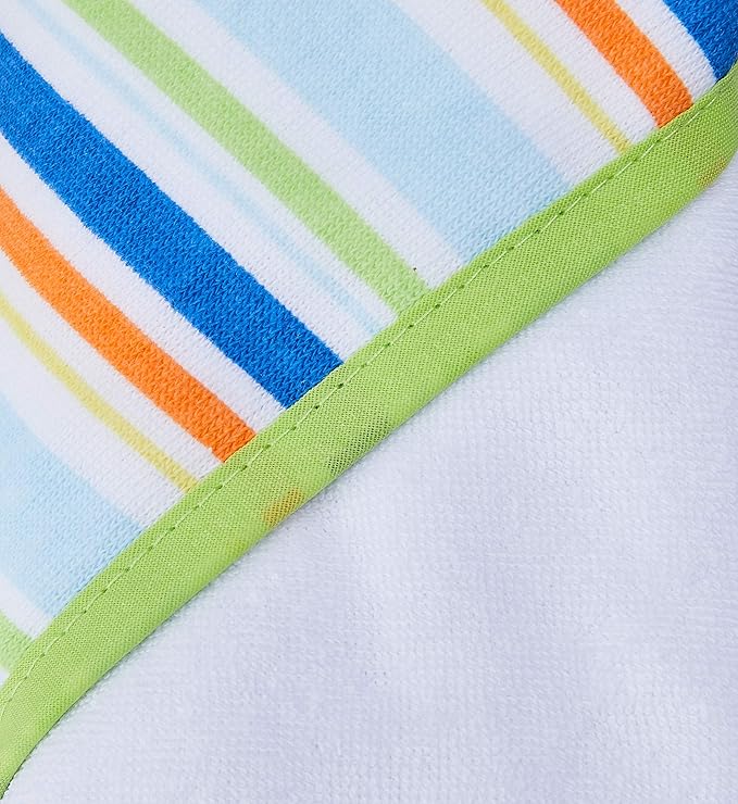 Luvable Friends Unisex Baby Cotton Terry Hooded Towels, Blue, One Size