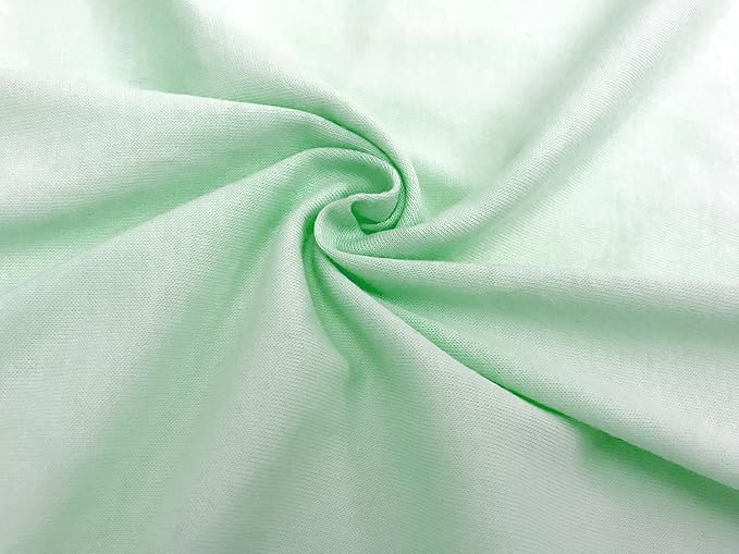 American Baby Company 100% Natural Cotton Fitted Pack and Play Sheet 39" x 27" - Soft & Breathable Pack N Play Sheet for Playpen, Playard & Mini Crib Mattress, Mint, for Boys & Girls