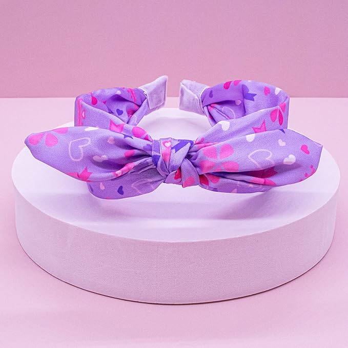 FROG SAC Princess Knotted Headbands for Girls, Toddlers, and Kids - Knot Hair Bands, Rabbit Ear Head Bands, Heart Daisy Hair Accessories
