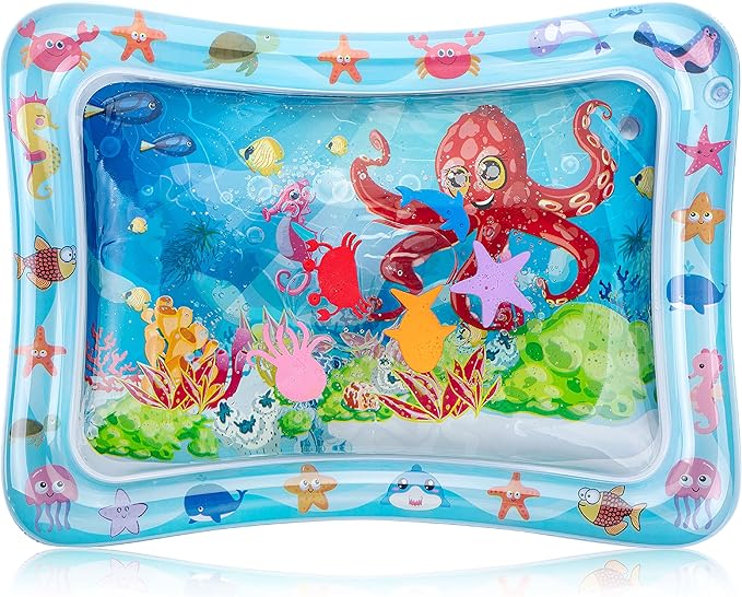 Mr. Pen- Inflatable Tummy Time Water Mat, Water Mat for Babies, Infant Water Mats, Baby Water Pad, Water Tummy Time Mat