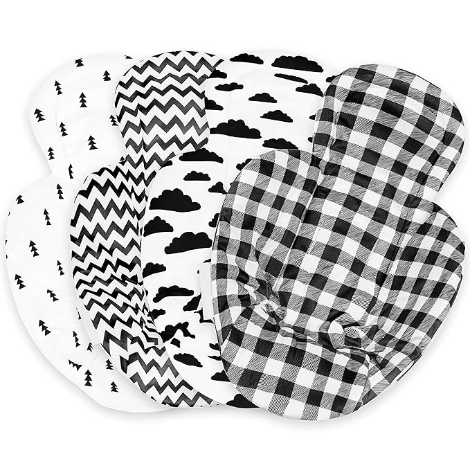 Infant Insert Compatible with 4Moms Mamaroo & Rockaroo – Car Seat Insert 2 Pack – Reversible Infant Car Seat Insert – Rockaroo & Mamaroo Newborn Insert – Soft Plush Minky Car Seat Head Support Insert