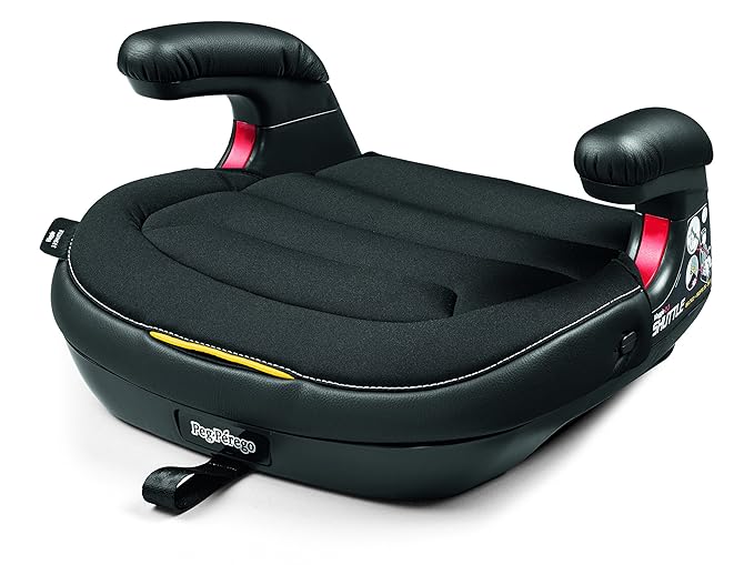 Peg Perego Viaggio Flex 120 - Booster Car Seat - for Children from 40 to 120 lbs - Made in Italy - Licorice (Black) & Viaggio Shuttle - Booster Car Seat - for Children from 40 to 120 lbs