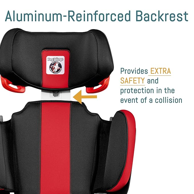 Peg Perego Viaggio Flex 120 - Booster Car Seat - for Children from 40 to 120 lbs - Made in Italy - Licorice (Black) & Viaggio Shuttle - Booster Car Seat - for Children from 40 to 120 lbs