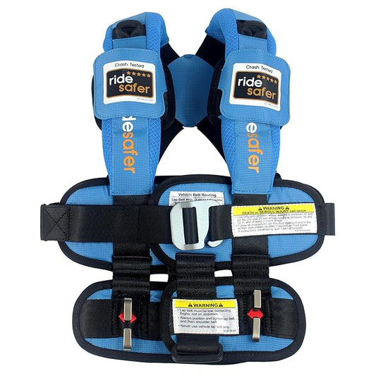 RideSafer Gen 5 - Large Blue, Lightweight, Compact, Portable Car Seat - Perfect for Travel and Everyday Child Safety