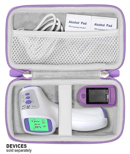 CaseSack Forehead Thermometer case for Non-Contact Infrared Digital Thermometer Like Vibeey, eZthings, HALIDODO, HIGBRE, ALLIRIER, AFARELY, ROYADVE, REDESS, iCode, SUNNYPLUS, BrillianceHair, drtulz