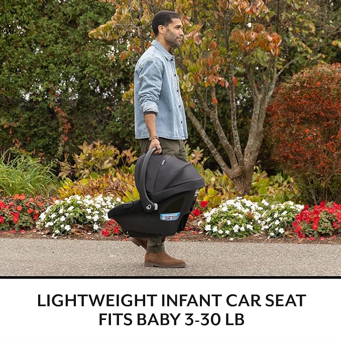Evenflo Revolve180 LiteMax NXT Rotating Rear-Facing Lightweight Preemie and Infant Car Seat 3-30lbs. Easy Install with Base (Rose Pink)