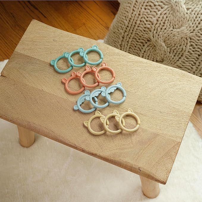 Ingenuity Sheppy's Squad Toy Links for Newborn and Up, 12 Links, Plant-Based and BPA-Free Materials, Multi-Texture