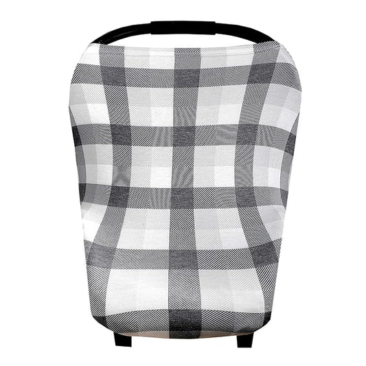Copper Pearl Baby Car Seat Cover Canopy and Nursing Cover Multi-Use Stretchy 5 in 1 Gift 'Hudson'