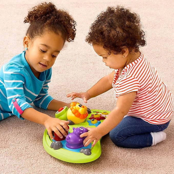 Chicco Walky Talky Foldable Baby Walker, Multilingual Play Tray with Music and Lights, 3 Height Adjustments, Brake Pads, for Children up to 26 lbs., Compact Fold, Flora/Purple/Grey