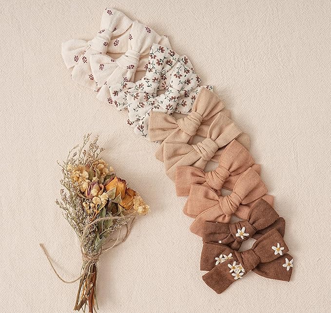 Hair Bows Clips for Girls,20 Pack Handmade Hair Accessories Barrettes Alligator Clips for Baby Toddler Infant School Gifts